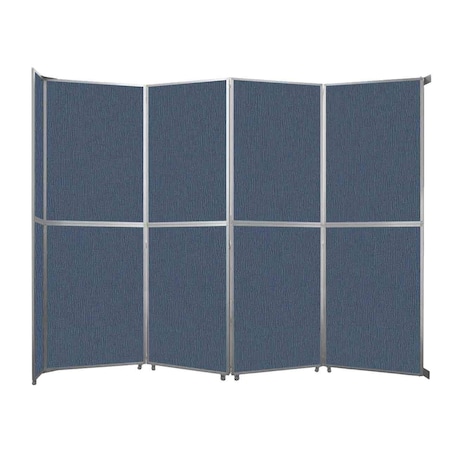 Versare Operable Wall Folding Room Divider 15'7" x 12'3" Ocean Fabric 1070415-2